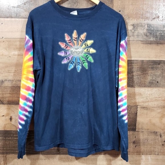 Anvil Other - Anvil Crayola Crayon factory long sleeve tie dye